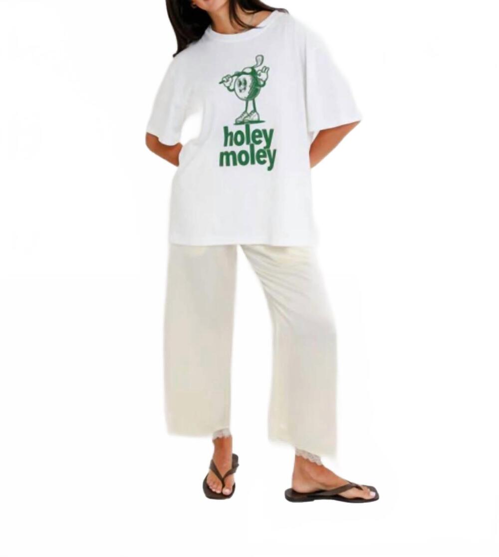 NEW SUNNY SOMEWHERE women's oversized bf tee in holey moley